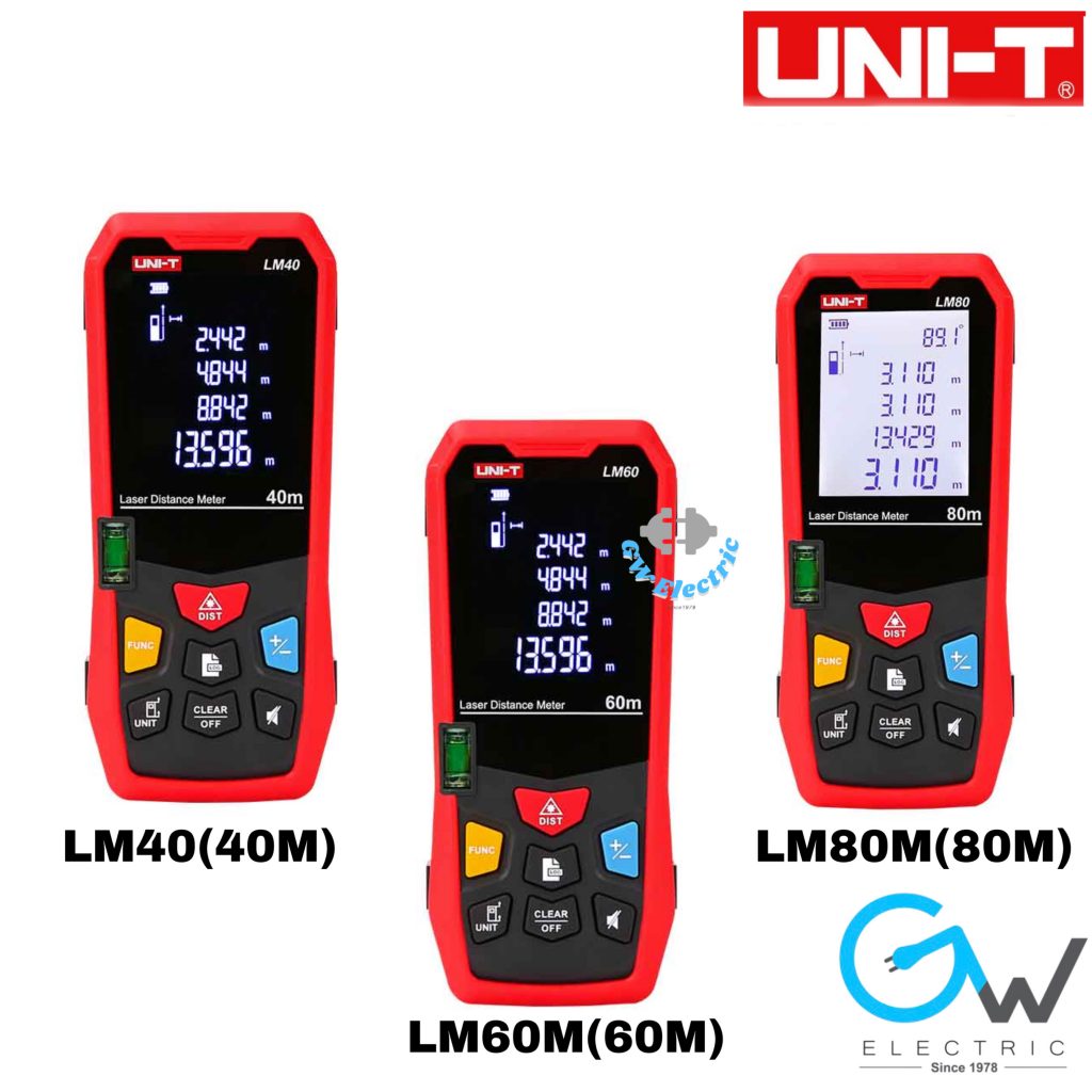 UNI T LM Series LM40 LM60 LM80 Laser Distance Meters GW ELECTRIC