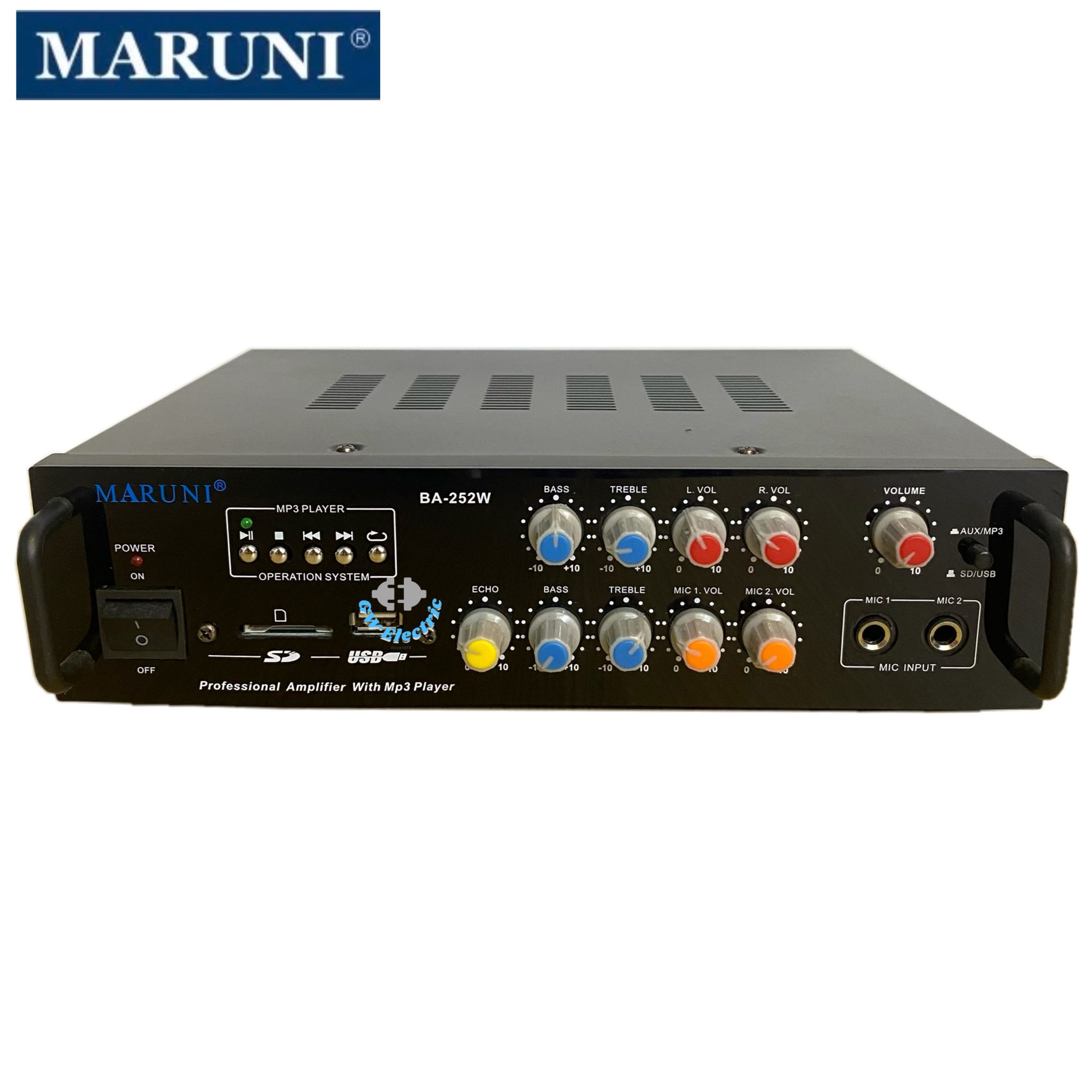 MARUNI BA252W AC / DC Digital Stereo Mixing Karaoke Amplifier GW