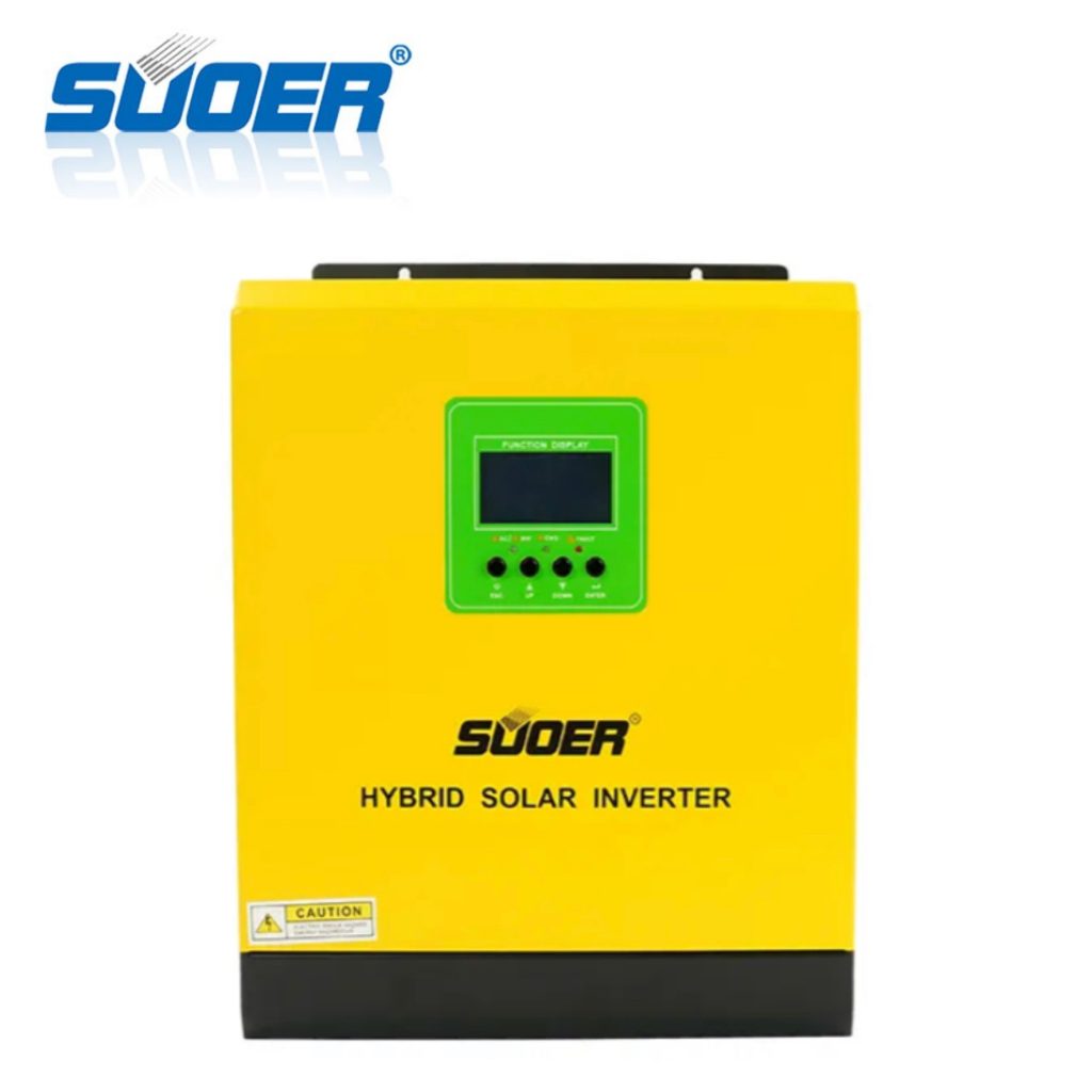 SUOER SVP-3K-24V 3000VA 24V Pure Sine Wave Hybrid Solar Inverter Built ...